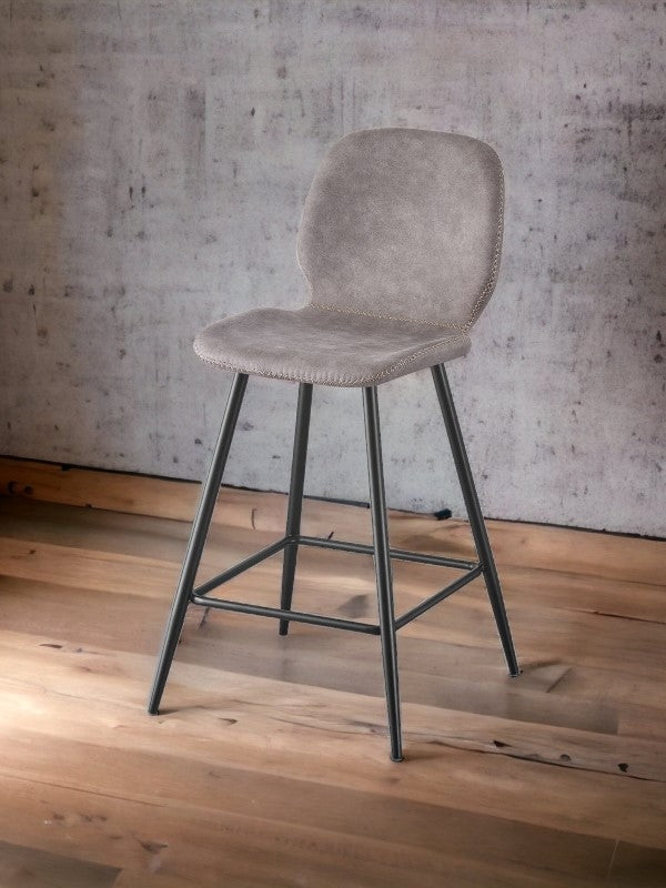 Chaise haute cuisine grise BARDOT
