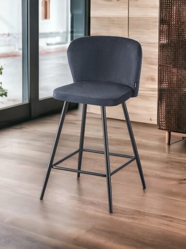 Chaise haute cuisine noire ROMY