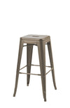 Tabouret Tixia - Argent vieilli